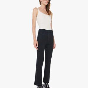 Mother Jeans Black The Hustler Ankle Fray Not Guilty Jeans Womens Size 30